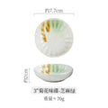 Axyaa Ceramic Flower Sauce Dish Set for Sushi & Molecular Cuisine