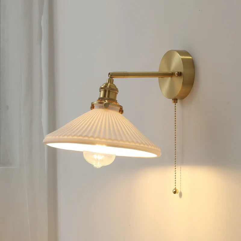 Axyaa Modern Copper Wall Lamp for Living Room, Bedroom, and Bathroom