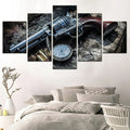 Axyaa 5-Piece Revolver Poster Painting Set for Home Decor and Living Room Art
