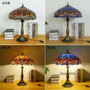 Axyaa Dragonfly Tiffany Table Lamp Glass Art Decor LED Luminaria