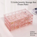 Axyaa Jewelry Box Organizer with Grids for Earring, Ring, Necklace, Bracelets