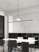 Axya Marble Pendant Light: Italian Minimalist Copper Strip for Modern Luxury Restaurants