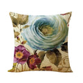 Axyaa Flower Print Cushion Cover 45*45cm Home Decor Sofa Pillow