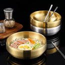 Axyaa Double Layer Stainless Steel Seasoning Bowl - Food Tableware