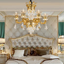 Axyaa Jade Crystal Chandelier for Elegant European Living Room Décor