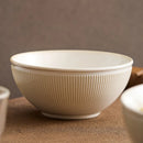 Axyaa Large Ceramic Soup Noodle Bowl - Beige Boiled Sauerkraut Fish Dish