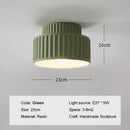 Axyaa French Cream LED Ceiling Light - Wabi Sabi Style Vintage Indoor Lamp