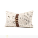 Axyaa Light Luxury Wool Blend Splicing Waist Pillow