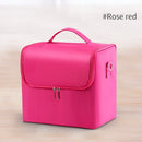 Axyaa 4 Tier Makeup & Nail Organizer Train Case