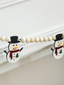Axyaa Snowman Felt Garland: Festive Home Party Decor & Fireplace Ornaments