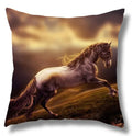 Fine Horse Print Cushion Cover for Home Decor by Axyaa