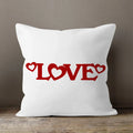 Axyaa LOVE Print Cushion Cover for Home Decor