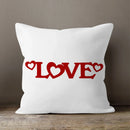Axyaa LOVE Print Cushion Cover for Home Decor