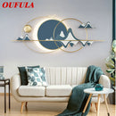 Axyaa Landscape Hill LED Wall Sconce Light - Modern Blue Decor for Living Bedroom