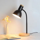 Axyaa Nordic Wood Iron LED Desk Lamp for Eye Protection