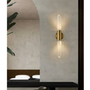 Axyaa Striped Glass LED Wall Lamp for Indoor Living Room and Restaurant