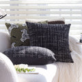 Axyaa Festive Christmas Checked Red Black Pillow Cover