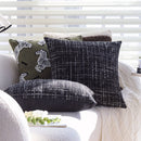 Axyaa Festive Christmas Checked Red Black Pillow Cover