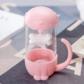 Axyaa Tea Infuser Cup Set - Cat Monkey Tea Strainer Mug with Teapot and Tea Filter