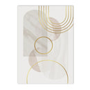 Modern Geometry Marble Gold Line Canvas Art Print by Axyaa