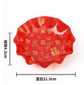 Axyaa Big Fu Zi Fruit Plate - Melon & Snack Plate for Home, BPA-Free