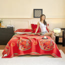 Axyaa Cotton Gauze Floral Single Quilt Blanket for Summer Comfort