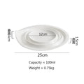 Axyaa Ceramic Serving Plate for Creative Dining Experience