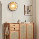 Axyaa Vintage Yellow Travertine LED Wall Lights with Pull Chain Switch