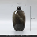Axyaa Oval Glass Vase Marbling Terrarium Ball Cap Geometric Home Decor