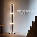 Axyaa Modern Glass Floor Lamp LED Lighting for Living Room Bedroom