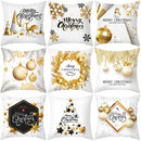 Axyaa Christmas Ball Cushion Cover Platinum Decoration