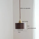 Axyaa Nordic Modern Ash Walnut LED Pendant Light for Home Decor