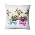 Axyaa French Bulldog Gift Cushion: Decorative Sofa Throw Pillow with American Cartoon Pet Print