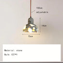Axyaa Cement Stone Chandelier Nordic Wire Pendant Lamp - Adjustable and Stylish Lighting