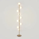 Axyaa 9 Head White Glass Ball Floor Lamp for Living Room and Bedroom