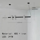 Axyaa Nordic U-shaped Water Pipe Chandelier: Rotatable LED Lighting Fixture