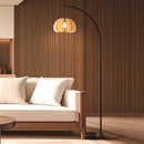 Axyaa Retro Pumpkin Metal Floor Lamp Iron Art Living Room Hotel Bedside Decor Lighting