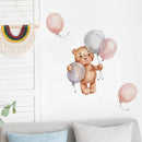 Axyaa Brown Bear Wall Stickers Kids Room Decoration Nordic Animals Decal