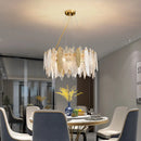 Axyaa Colored Art Glass Luxury Light Fixture for Living Room, Dining Room, Bedroom