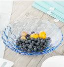 Axyaa Glass Fruit Plate Modern Living Room Snacks Firm Fruit Plate