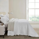 Axyaa Luxury Oversized Cotton Bedspread King Size, Real Stitching, Quilted Cover