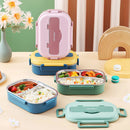 Axyaa Stainless Steel Bento Lunch Box Set - Large Capacity, 4/5 Compartment