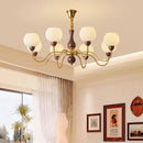 Axyaa Dining Room Chandelier Indoor Lighting Ceiling Lamps Elegant Pendant Lights