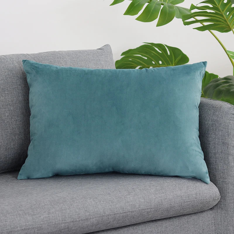 Axyaa Velvet Sofa Cushion Cover 50x70 Nordic Minimalist Style Pillow Case