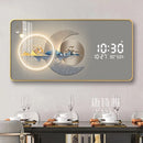 Axyaa Light Luxury Wall Clock Decorative Painting for Living Room and Dining Room