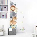 Axyaa Cartoon Animal Wall Stickers: Elephant, Giraffe, Tiger - Kids Room Decal