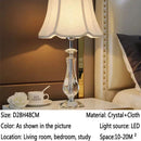 Axyaa Crystal Table Lamp for Luxurious Living Room, Bedroom, Study with LED Light