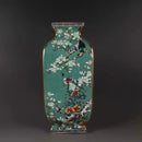 Axyaa Ancient Enamel Flower Bird Vase Collection - Home Desk Decor