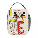 Axyaa Mickey and Minnie Insulated Lunch Bag - Portable Thermal Food Cooler