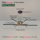 Axyaa Living Room Chandelier Modern Minimalist Light Luxury Nordic Lighting Package